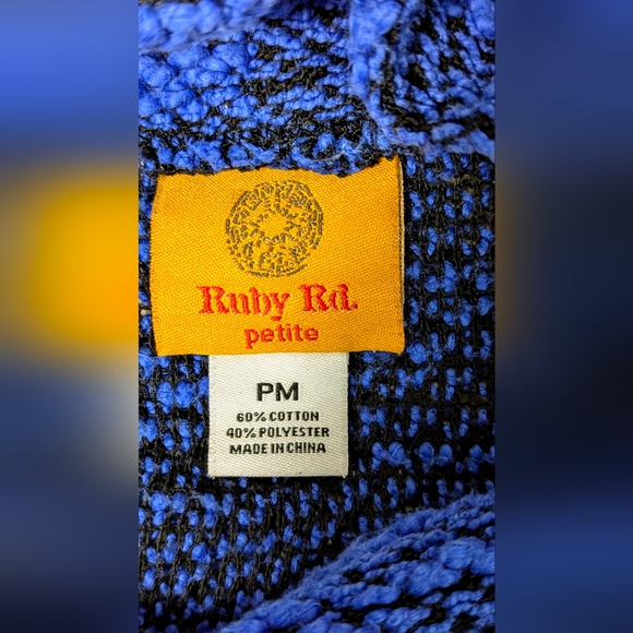 Ruby Rd Size Petite Medium Scoop Neck sweater - Picture 8 of 9